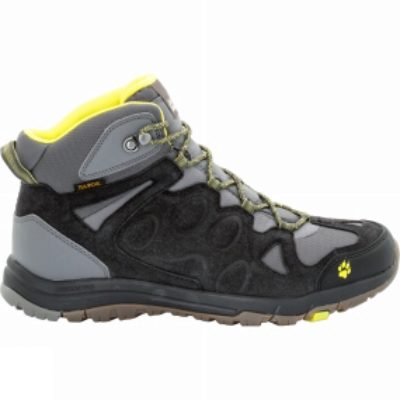 Jack Wolfskin Mens Rocksand Texapore Mid Boot Flashing Green